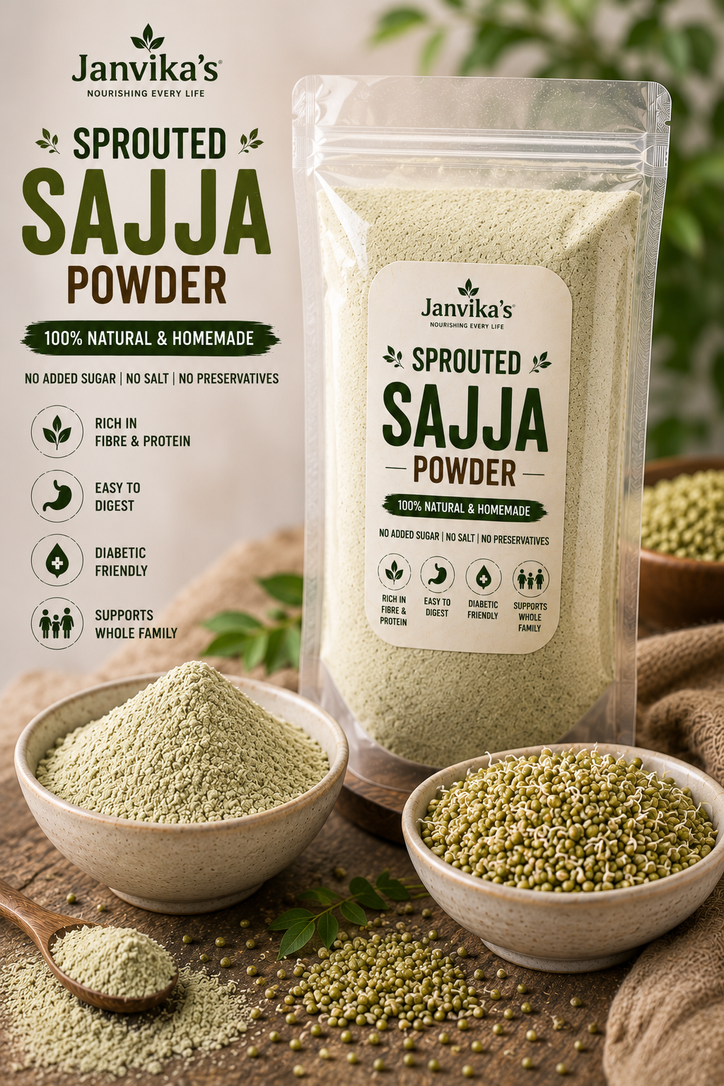 Sprouted Sajja Powder