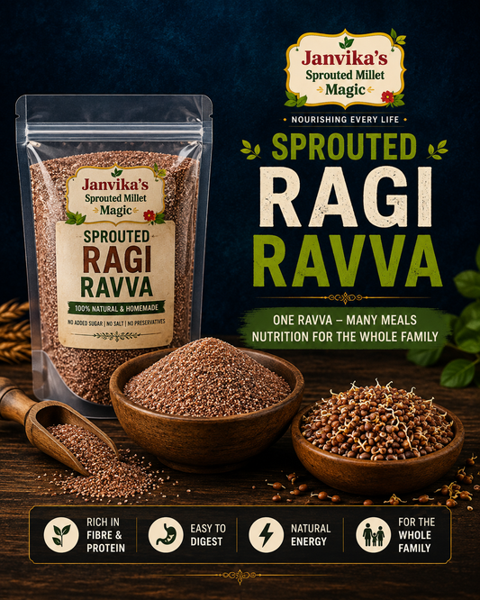 SPROUTED RAGI RAVVA