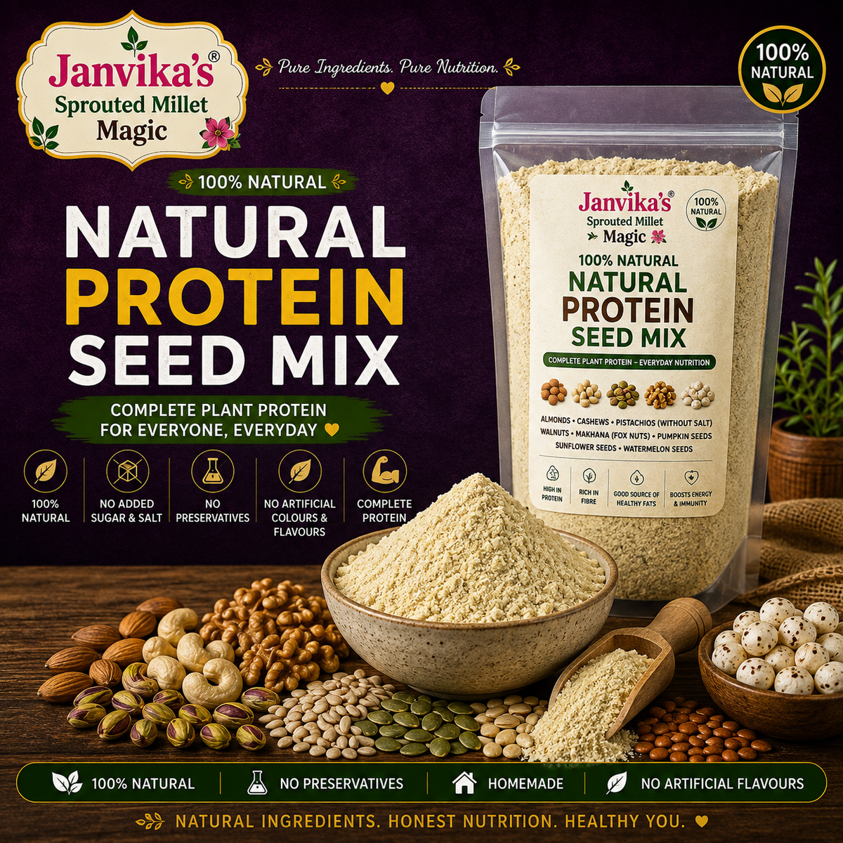 Natural Protein Seed Mix