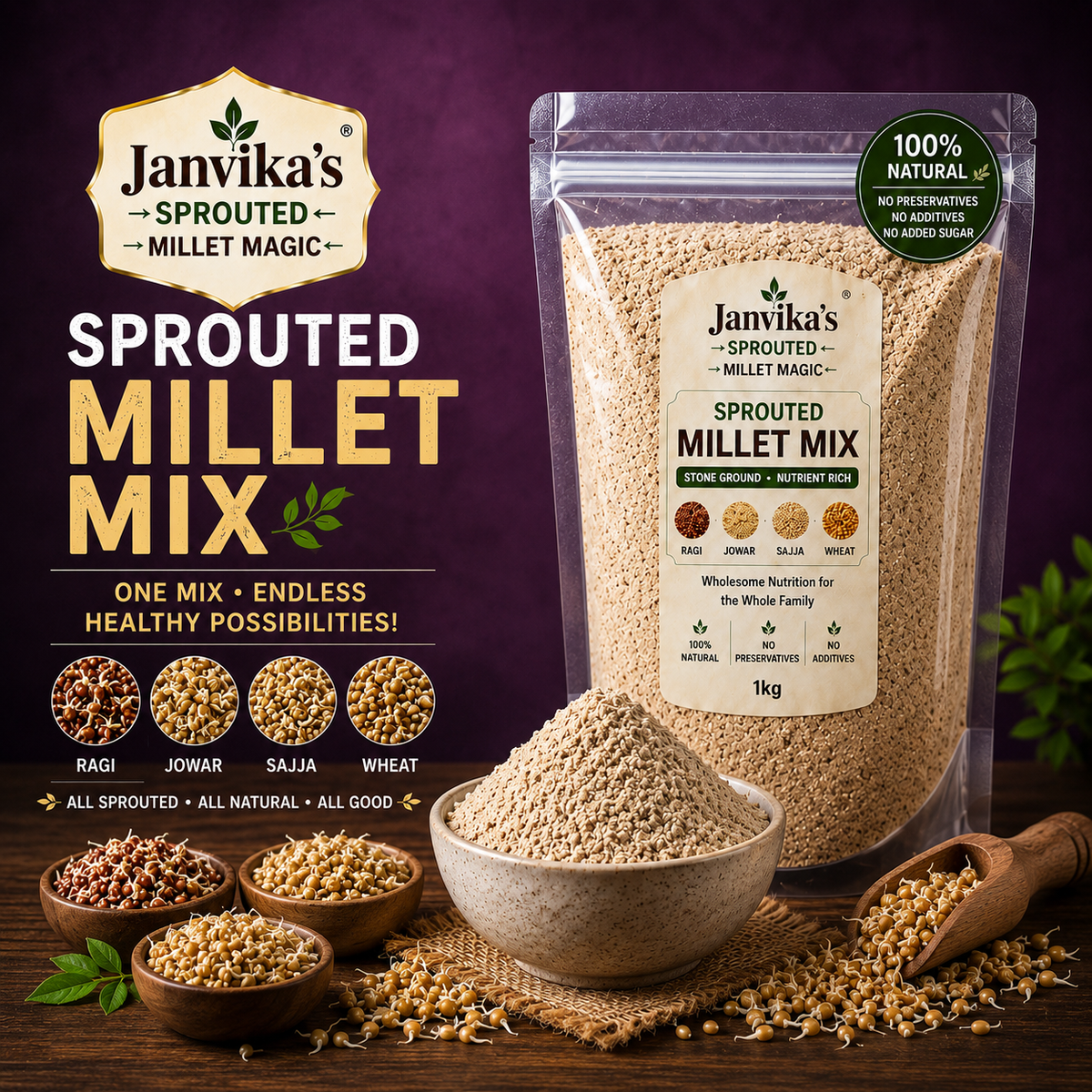 Sprouted Millet Mix