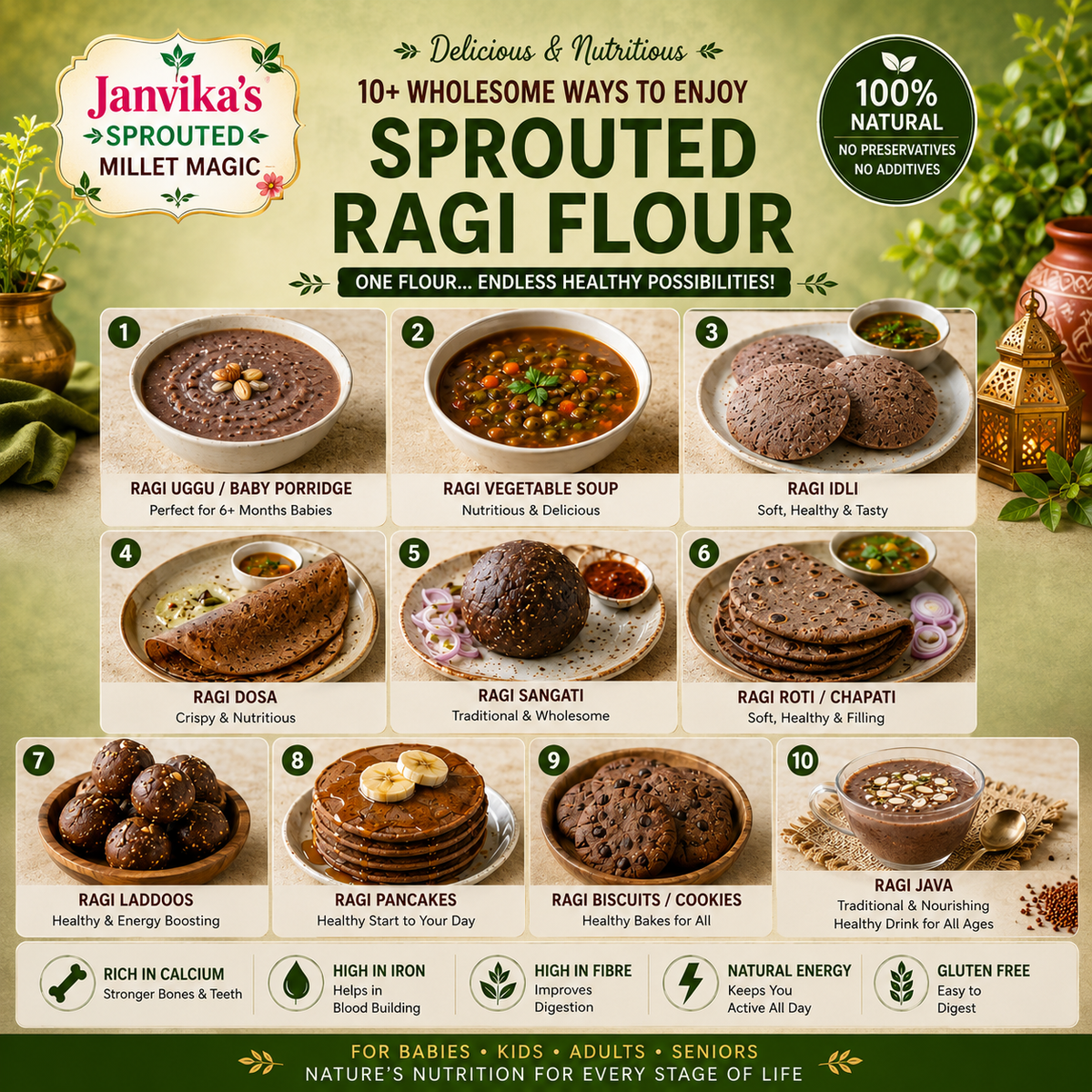 Sprouted Ragi Flour