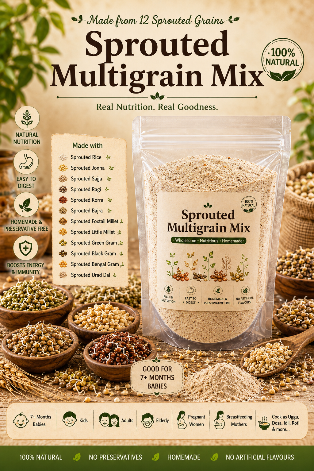 Sprouted Multigrain & Millet Mix